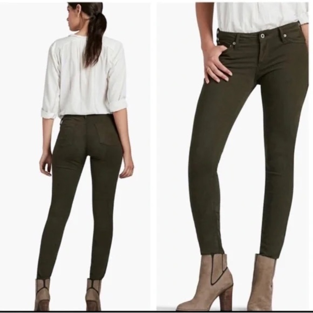 Lucky Brand Women's Skinny Jeans - Army Olive Green-Size6/28